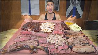'YOU AREN'T GOING TO EAT IT ALL' Attempting THE BIGGEST BBQ CHALLENGE In Florida!