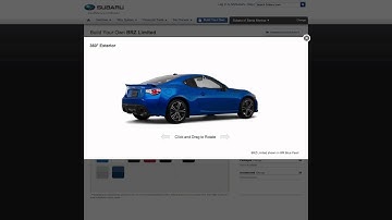 Build Your Own Subaru - HTML5 Car Configurator