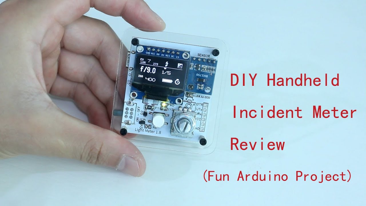 Handheld Incident Exposure Meter Quick Review (Fun Arduino Project) - YouTube