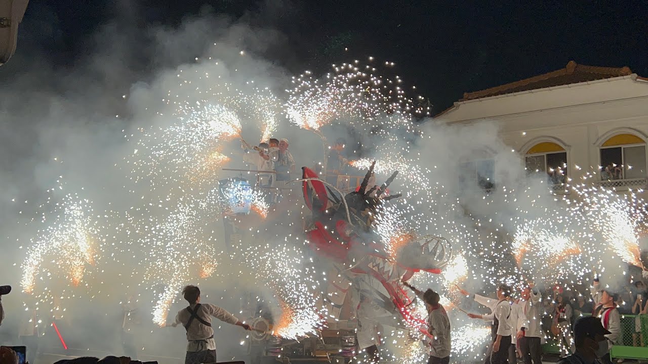 2023.7.23 おおむた大蛇山まつり　大集合パレード、新栄町での三地区競演など　福岡県大牟田市