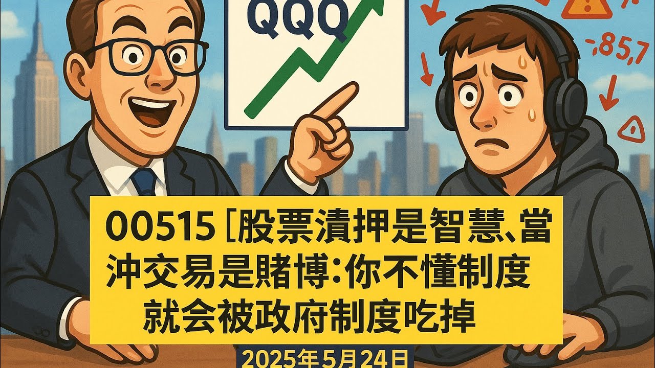 00515 【股票質押是智慧，當沖交易是賭博：你不懂制度，就會被政府制度吃掉。初談「穩定幣！」】2025年5月24日 CLEC 投資理財頻道