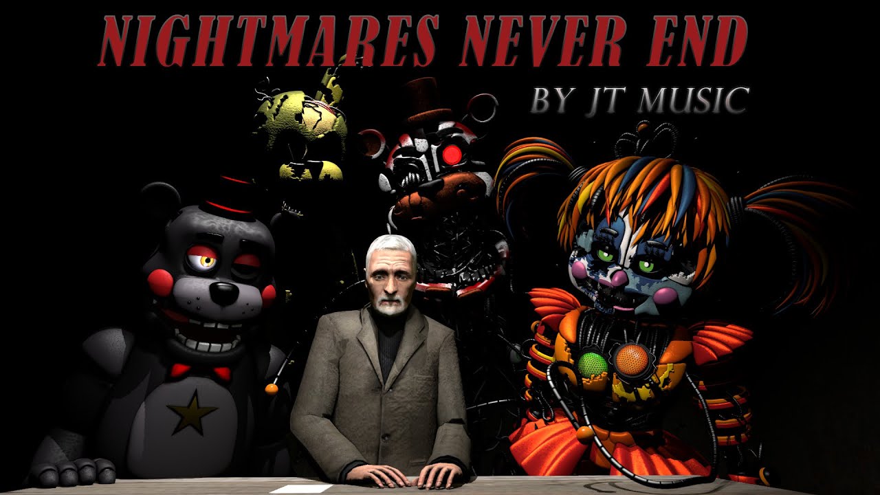 『FNAF-SFM』Nightmares Never End, by JT Music (feat. Andrea Storm Kaden)