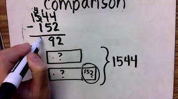 part Whole and comparison bar model practice