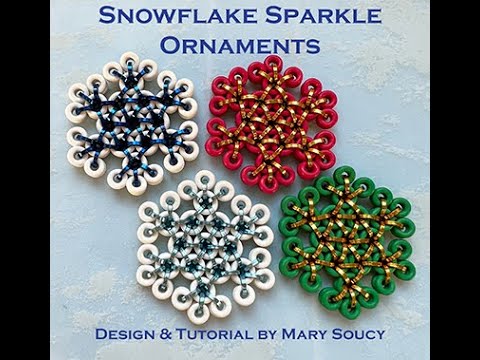 Snowflake Sparkle Ornaments - Beginner Chainmaille Ornaments - YouTube