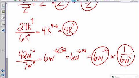 Chapter 10-6 Part 2 Dividing Monomials