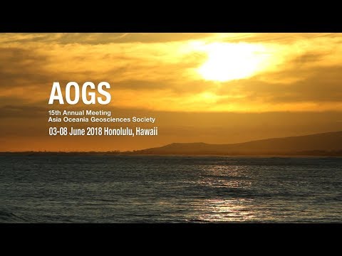 AOGS 2018 Annual Meeting in Hawaii