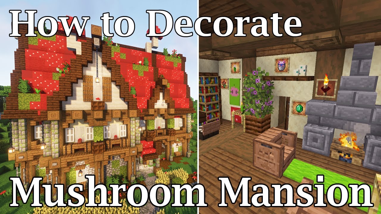 Minecraft Cottagecore Decor | How to Decorate a Mushroom House ...