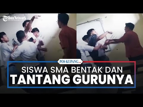 Viral Seorang Siswa SMA Melawan dan Tantang Guru di Depan Kelas