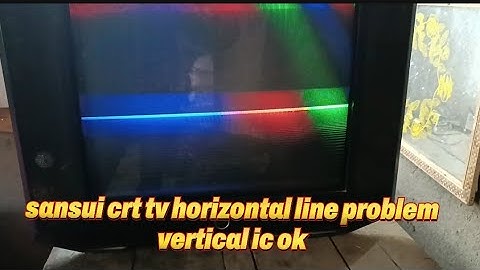 Sansui Ultra Slim Crt Tv Vertical Line Problem || Vertical Line Problem In Crt Tv