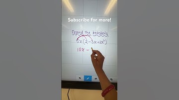 Expanding brackets #gcsemaths #maths #gcse #highschoolmath #mathstricks #igcse #mathematics