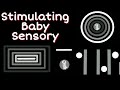 Baby Sensory Calming Video with music | Black And White Sensory Shapes | Newborn Animation | Sleep