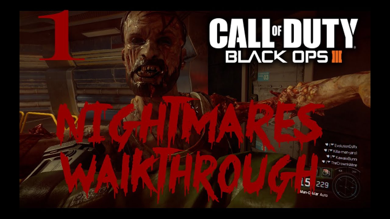 BLACK OPS 3 NIGHTMARES WALKTHROUGH PART 1- HYPOCENTRE - YouTube