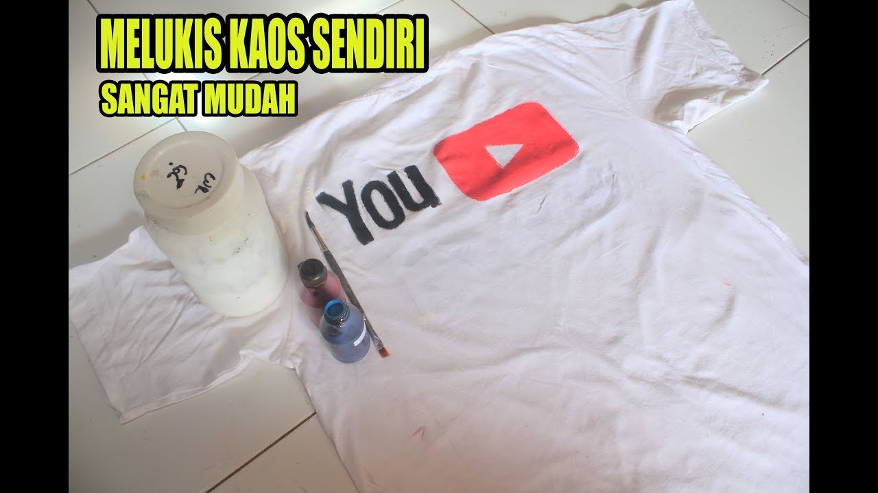  cara  melukis kaos sendiri  menggunakan tinta sablon  YouTube