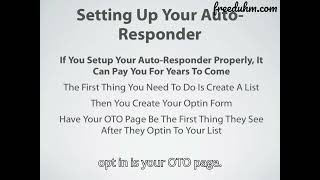 Famous Lesson 9 Email List Building: Setting Up Your Auto Responder Net Worth