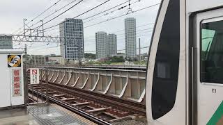 東急田園都市線2020系2123F各駅停車久喜行き二子新地駅発車