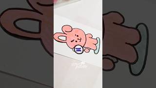 BTS Jungkook BT21 Version Drawing💜 #bts #jk #jungkook #arirang #trending #shorts #trend #art #colors