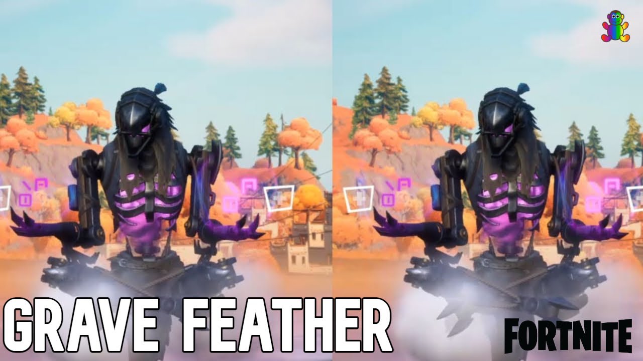 New Fortnite Grave Feather Skin doing All Tiers Season 6 Battle Pass Emotes