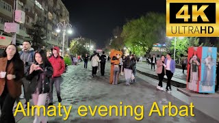 Almaty, evening Arbat
