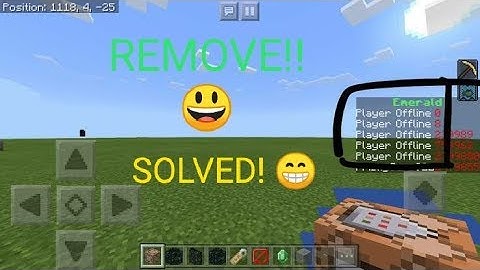 ✓HOW TO REMOVE "PLAYER OFFLINE" THING ON SCOREBOARD! 😀 l (TUTORIAL) l Minecraft PE