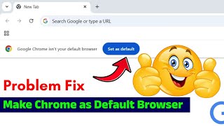 🔴Fix - Google Chrome isn't your default Browser Problem Windows10/11 | Set as default Chrome Browser screenshot 4