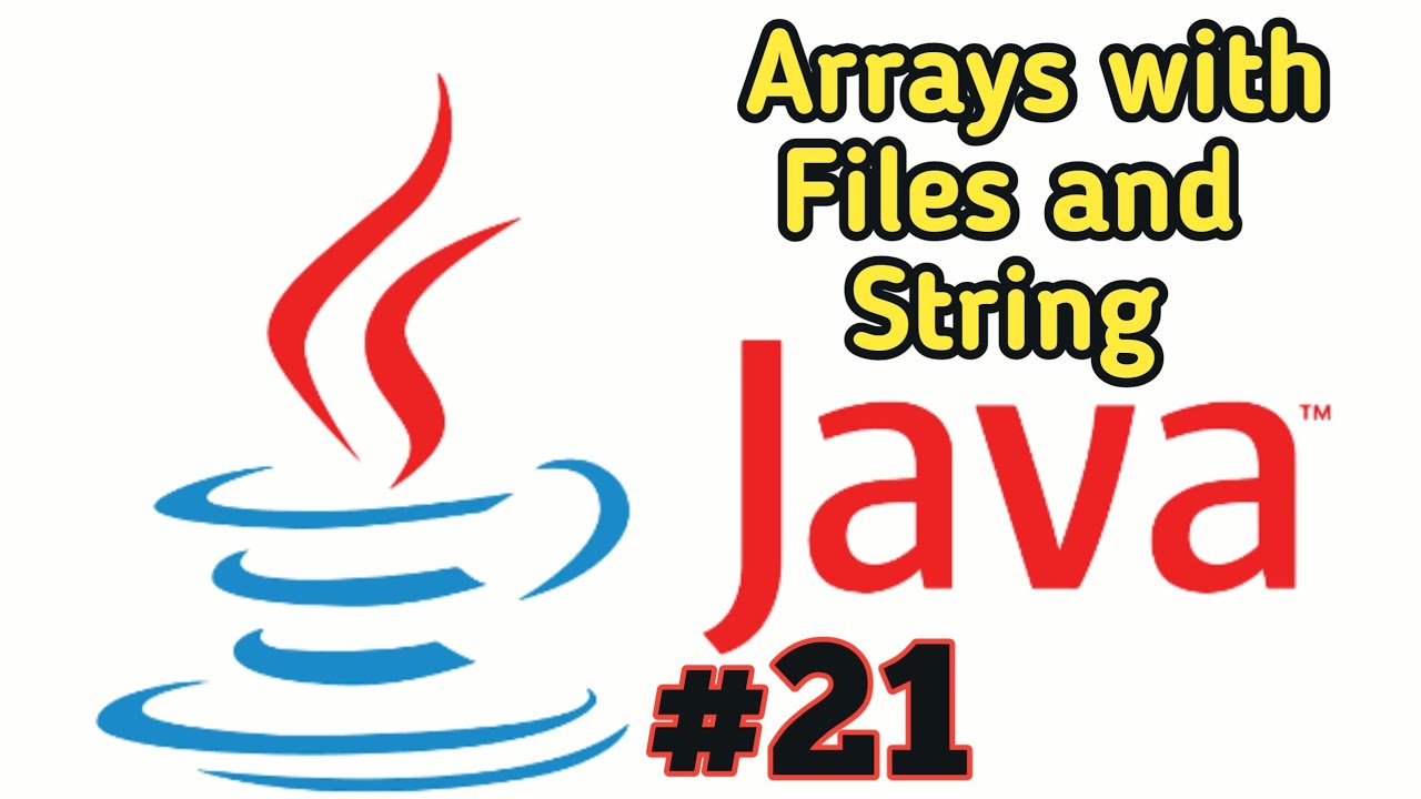 Arrays with files and strings array in java - YouTube