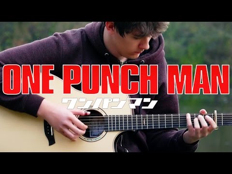 One Punch Man Opening - THE HERO!! [Fingerstyle Guitar Cover by Eddie van der Meer] ワンパンマン OP