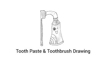 How To Draw Toothpaste And Toothbrush Easy Art Tutorial @kidsdrawing26