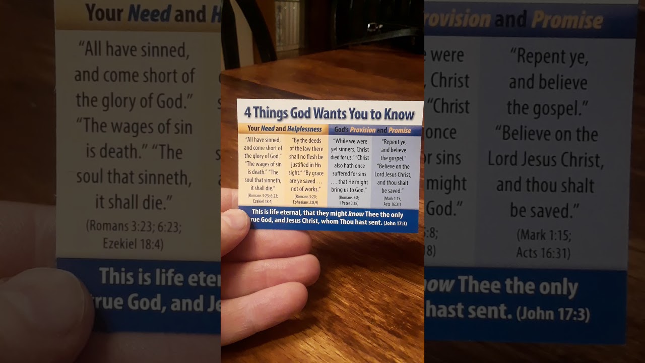 4 Things God Wants You To Know YouTube
