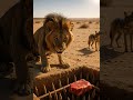 Lion Faces Deadly Pit Trap 🦁🪤🌞 #lion #trap #wildlife #savanna #cat #funnyanimals #kitten