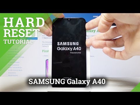 How to Hard Reset SAMSUNG Galaxy A40 - Bypass Screen Lock