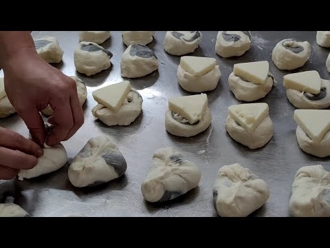 爆漿起司饅頭/Cheese steamed bun-台灣街頭美食