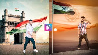 PicsArt 15 August Photo Editing Tutorial in picsart Step by Step in Hindi - Independence editing nsb