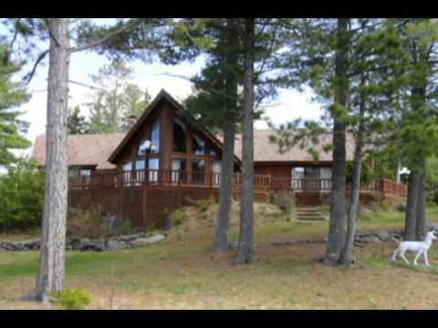 Virtual Tour Log Lodge On Ramsey Island Lake Michigamme Youtube