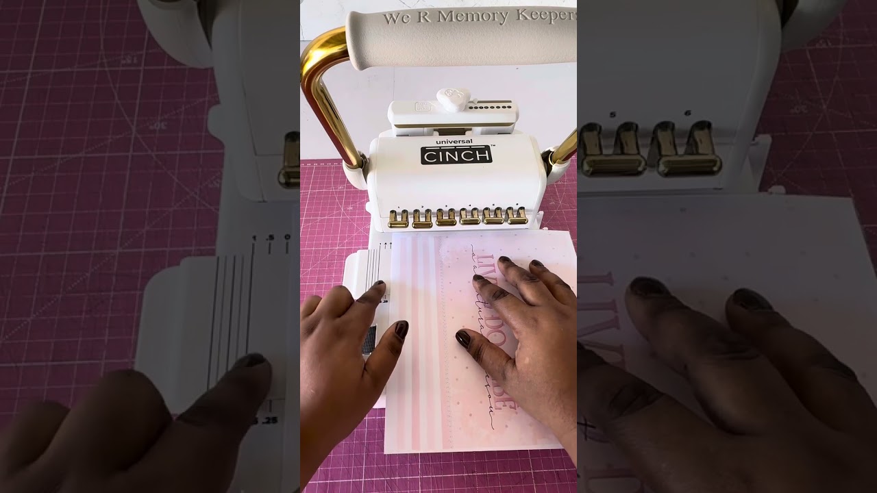 Fazendo fichário com a nova the cinch universal !