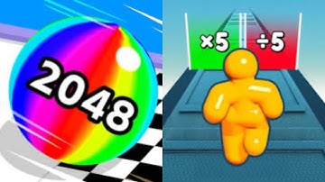 Ball Run 2048 vs Tall Man Run - All Level Gameplay Android,iOS - NEW MOD APK MEGA UPDATE GAMEPLAY