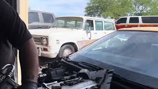 John's 1988 Chevrolet Corvette  cleaning mating surfaces, new water pump looks great, studs, etc