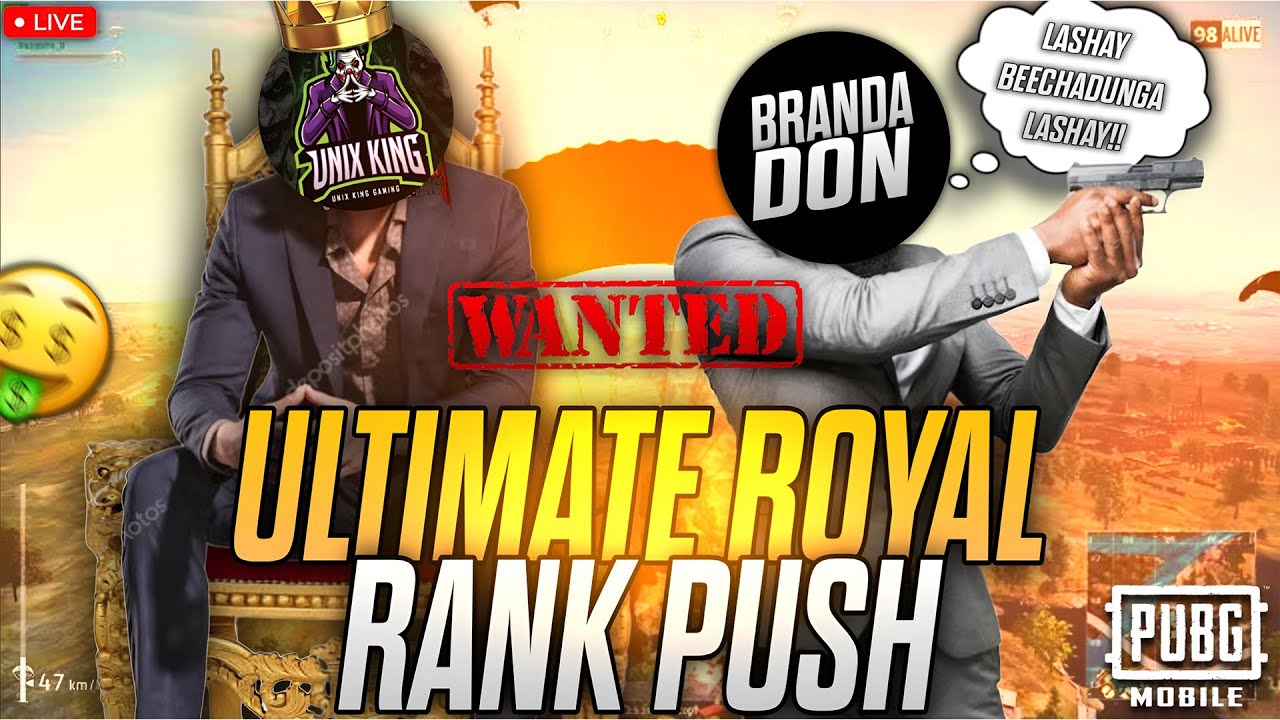 PUBG MOBILE LIVE ULTIMATE ROYALE RANK PUSH MIDDLE EAST TOP RANKING ...
