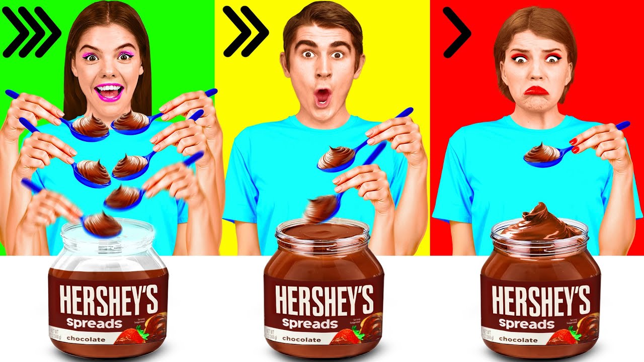 Schnelles, Mittleres oder Langsame Essen Challenge | Lustige Situationen