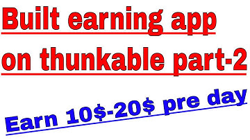 Thunkable Payment Point Wallet App And Refer Earning - How To Create Thunkable Earning App Part - 2