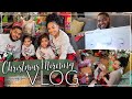 OPENING PRESENTS ON CHRISTMAS MORNING 2021 | Skylar EXPOSED her daddy | Domonique Robinson | VLOG