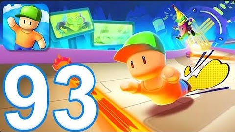 Stumble Guys - Gameplay Walkthrough Part 93 - Laser Slide (iOS, Android)