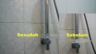 Cara Membersihkan Kaca Kamar Mandi Yang Berkerak Seribu Cara