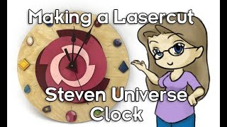 Steven Universe Crystal Gems Clock - Laser cutting