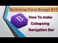 How to make collapsing navigation bar using bootstrap #11