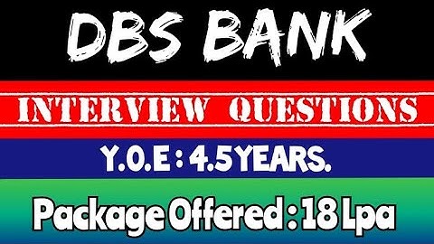 dbs bank java interview questions | Banking and financial Domain