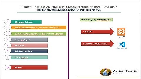 Tutorial 1. Merancang Database : Sistem Informasi Penjualan Dan Stok Pupuk Berbasis Web.