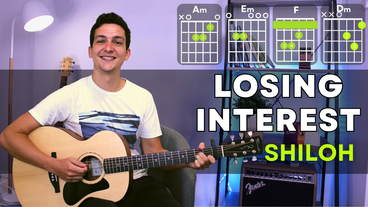 Shiloh Dynasty - Losing Interest EASY Guitar Tutorial With Chords / Lyrics  