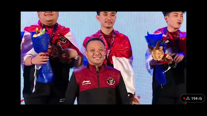 moment pengalungan medali emas  untuk Indonesia dan indonesia raya 🇮🇩 berkumandang di vietnam 🇻🇳