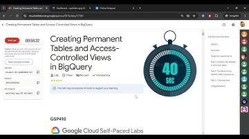 Creating Permanent Tables and Access-Controlled Views in BigQuery || #GSP410 || #2025 Solution