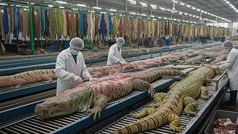 Inside the Lizard Leather Factory 🦎 | The Secret Behind Luxury Wallets